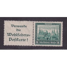 ALEMANIA 1930 PAREJA DE ESTAMPILLAS SE-TENANT ZUSAMMENDRUCKE NUEVAS CON GOMA DE GRAN CALIDAD MI. W38 RARA 120 EUROS